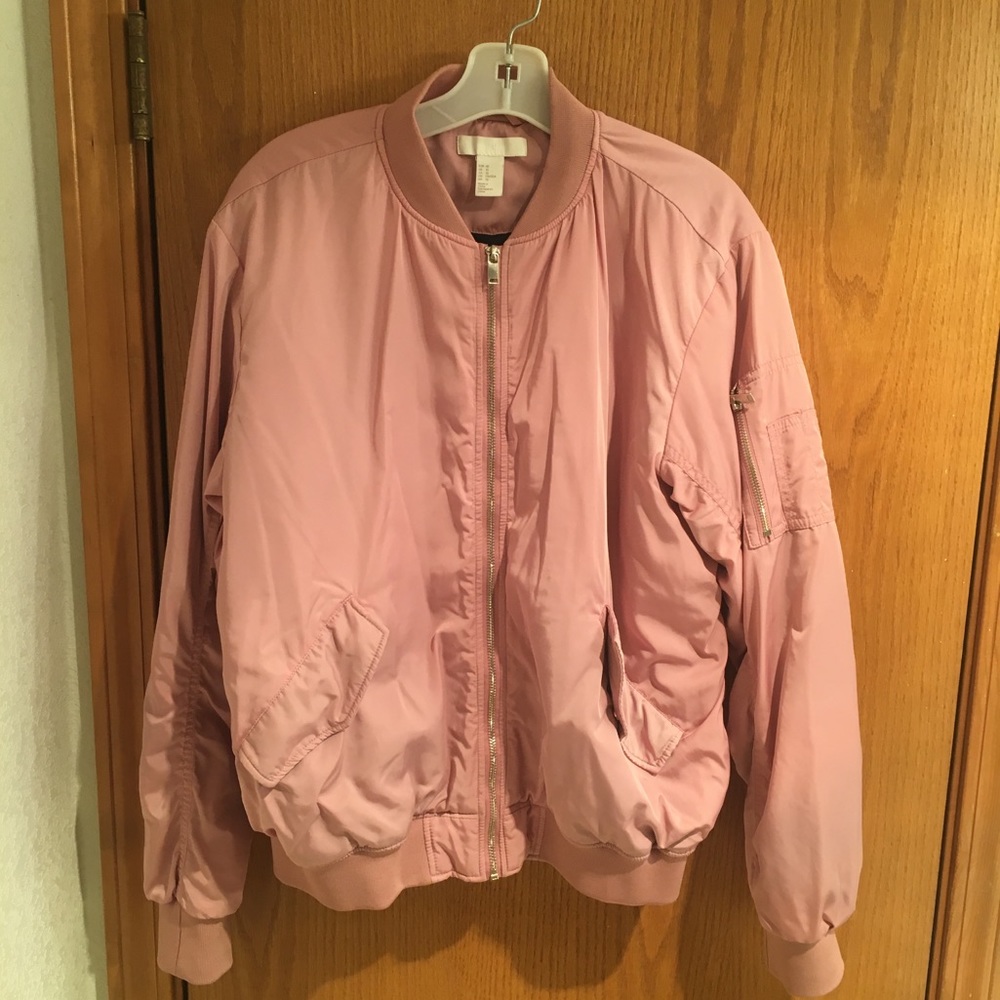 H&M Puffy Pink Bomber